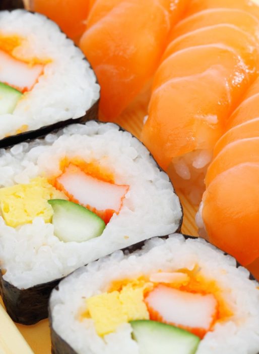 Sushi take away. Restaurante de sushi y wok take away